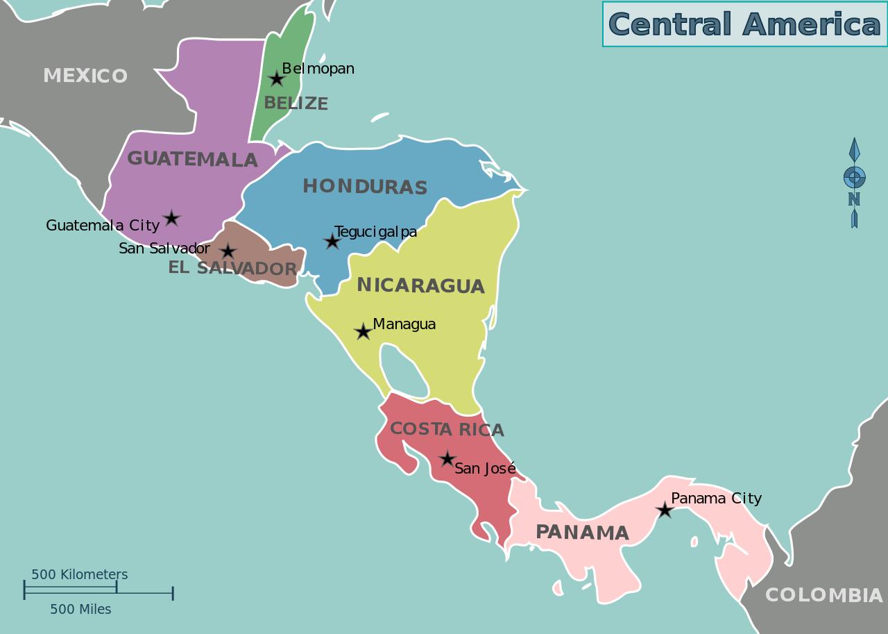 ホンジュラスの地図の中央アメリカの地図ホンジュラスの地図の中央アメリカ 中央アメリカ ア