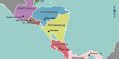 地図ホンジュラスの地図中央アメリカ